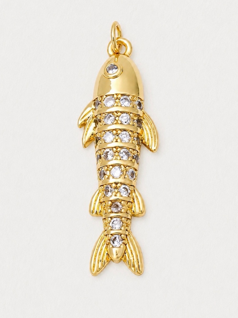 Gold Filled Fish Necklace Charm (5580)